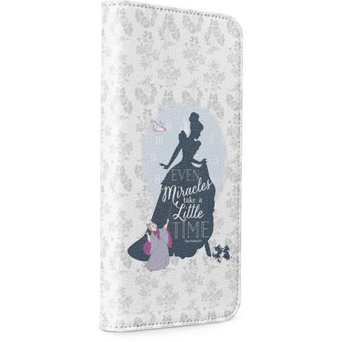 Disney Cinderella Miracles Take Time Silhouette iPhone 15 Pro Folio Case